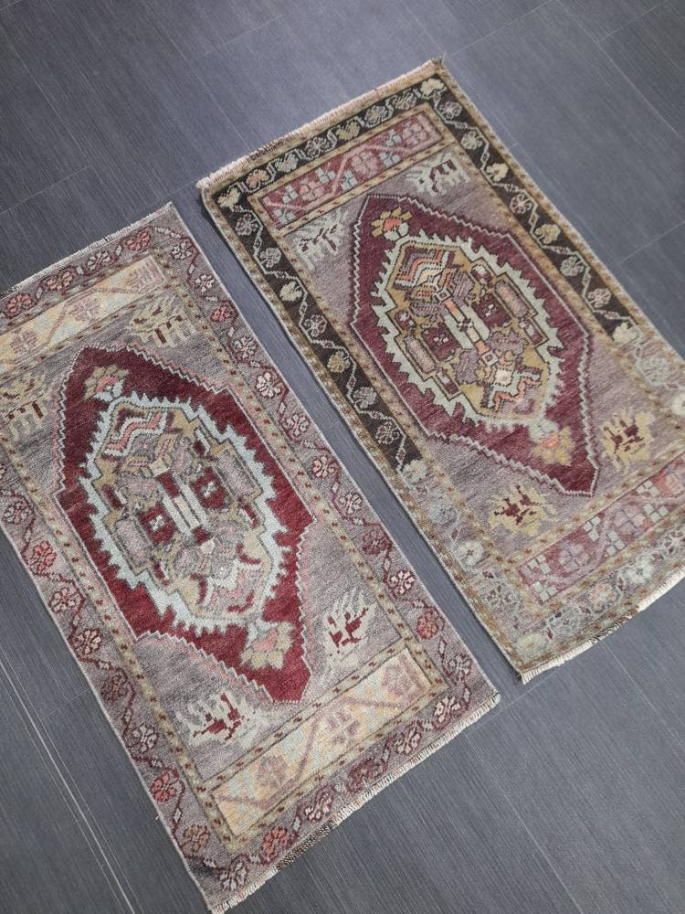 Beige Turkish Runner Rug 1'8" x 3'2" Hand-Knotted view 9