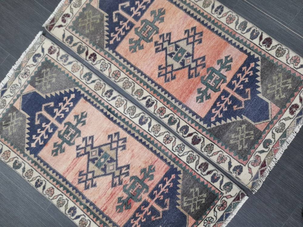 Beige Turkish Runner Rug 1' 8" x 3' 6" Hand-Knotted view