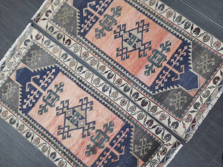 Beige Turkish Runner Rug 1' 8" x 3' 6" Hand-Knotted view