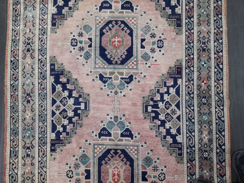 Turkish Runner Rug 5' x 11' 4" Hand-Knotted reverse
