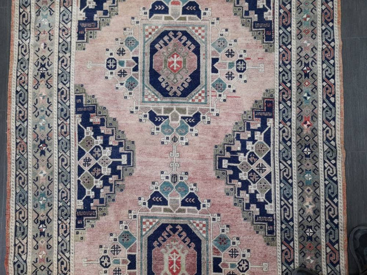 Turkish Runner Rug 5' x 11' 4" Hand-Knotted reverse
