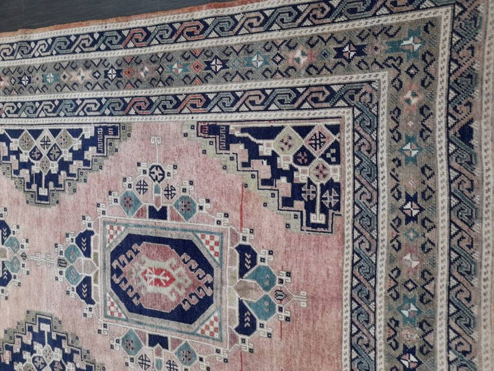 Turkish Runner Rug 5' x 11' 4" Hand-Knotted pattern