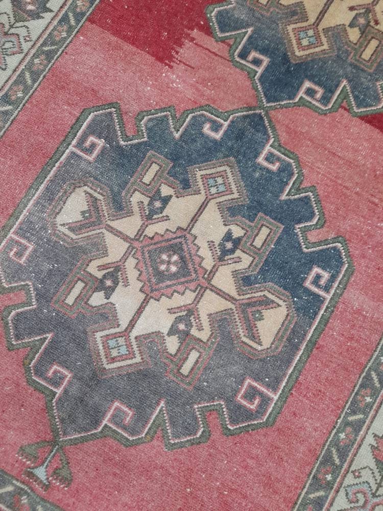 Beige Turkish Runner Rug 4' 10" x 11' Hand-Knotted view 9