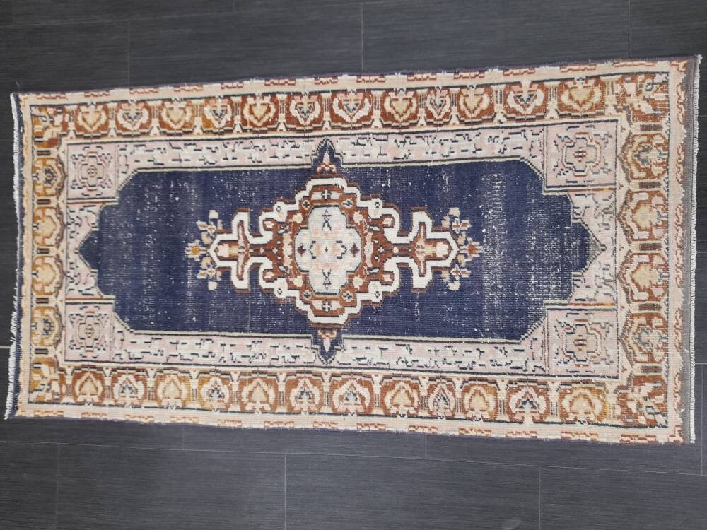 Blue Oushak Rug 2' 4" x 4' 5" - No. WR81587