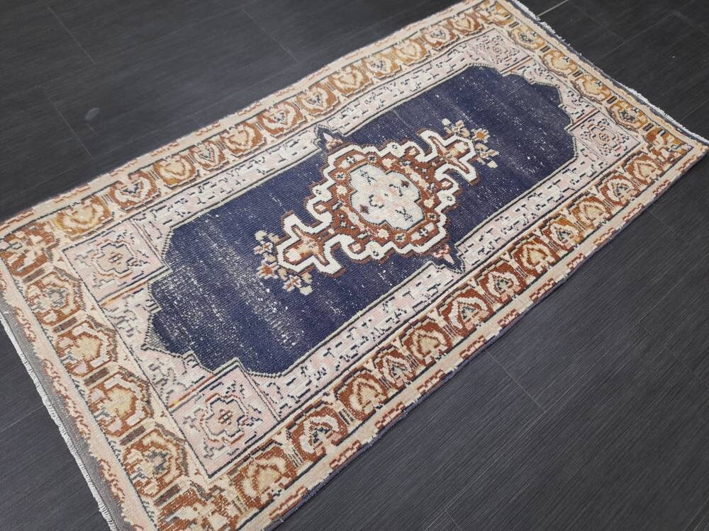 Blue Oushak Rug 2' 4" x 4' 5" - No. WR81587