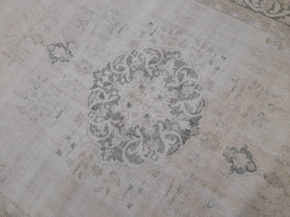 Beige Turkish Runner Rug 6' 9" x 9' 11" Hand-Knotted view