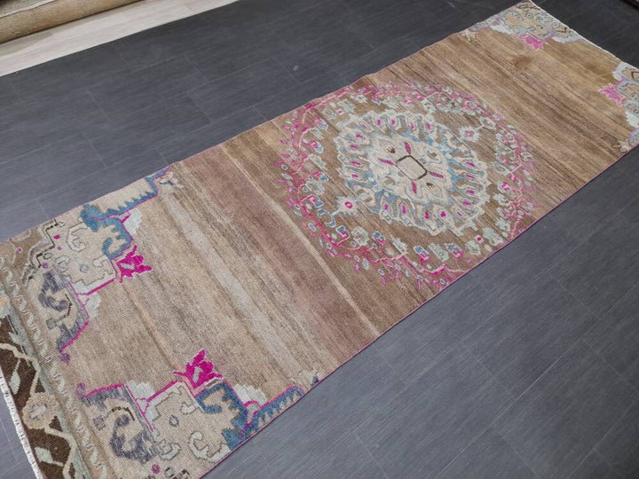 Brown Runner Rug 3' 7" x 10' 6" - No. WR32550