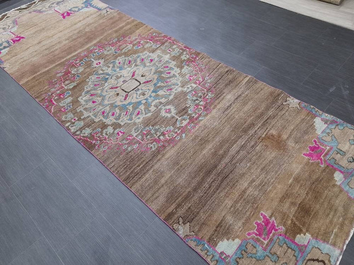 Brown Runner Rug 3' 7" x 10' 6" - No. WR32550