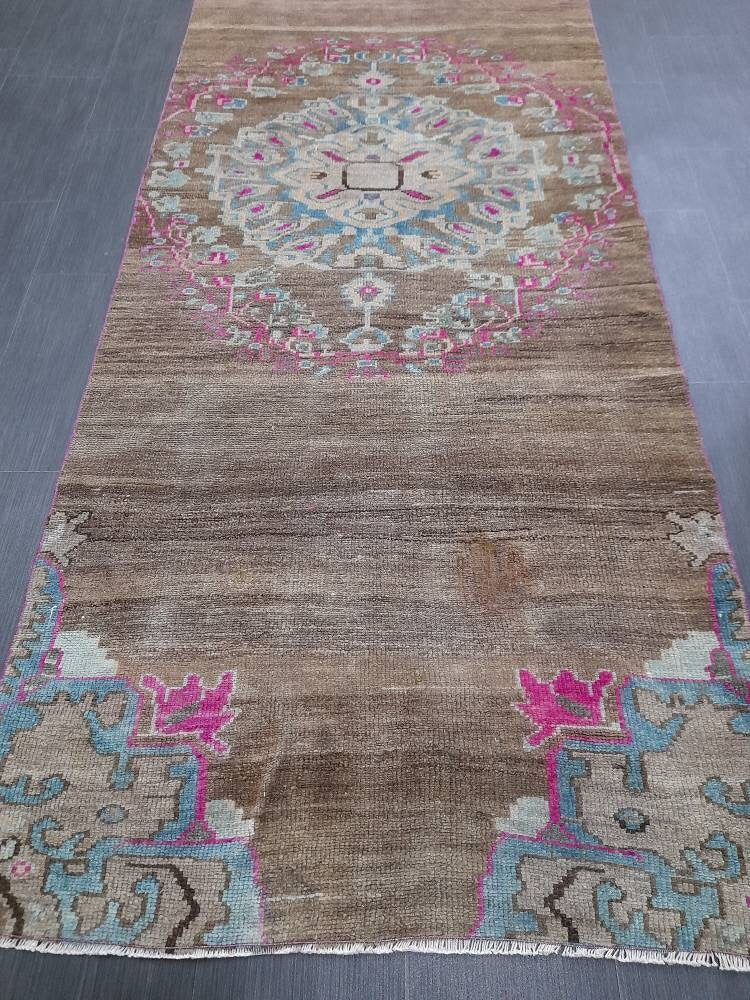 Brown Runner Rug 3' 7" x 10' 6" - No. WR32550