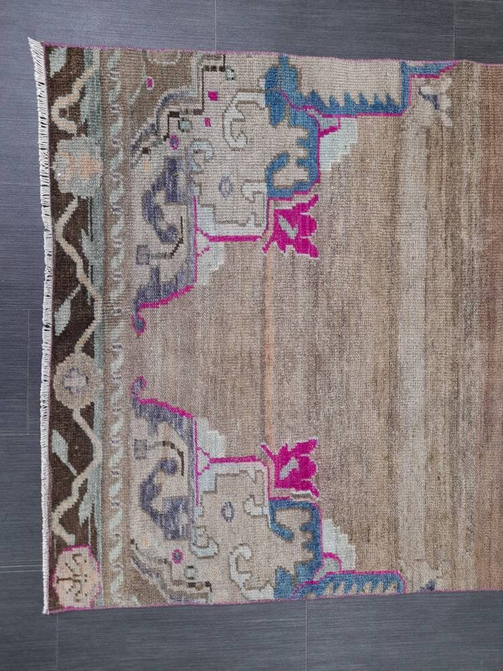 Brown Runner Rug 3' 7" x 10' 6" - No. WR32550