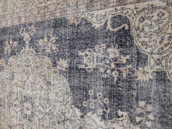 Blue Turkish Oushak Rug 6' 6" x 7' 10" Hand-Knotted | No. WR91692