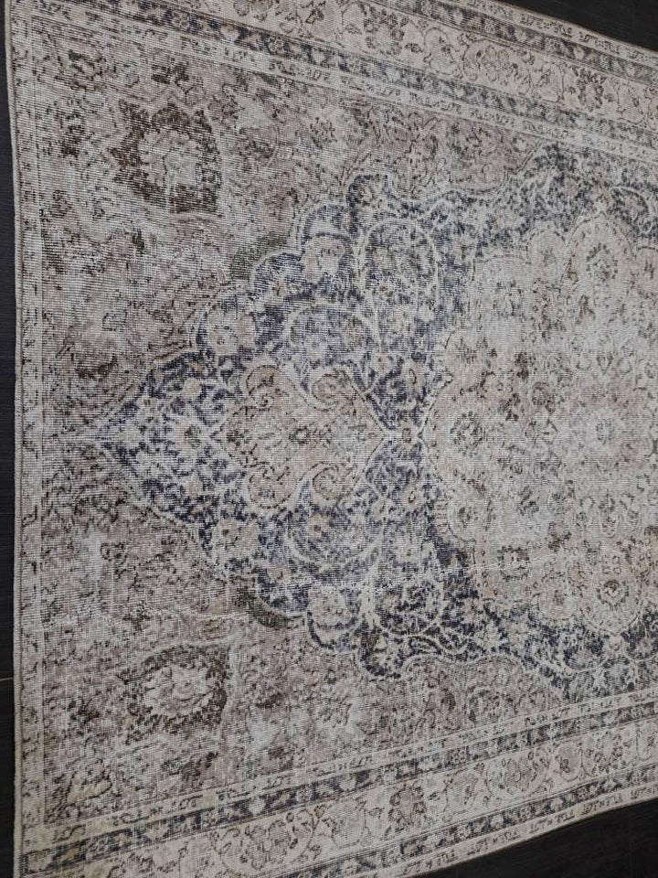 Blue Turkish Oushak Rug 6' 1" x 8' 3" Hand-Knotted | No. WR40101