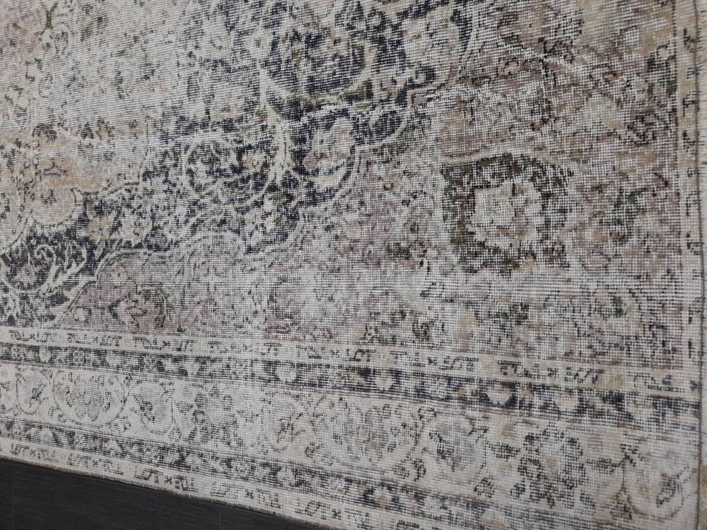 Blue Turkish Oushak Rug 6' 1" x 8' 3" Hand-Knotted | No. WR40101