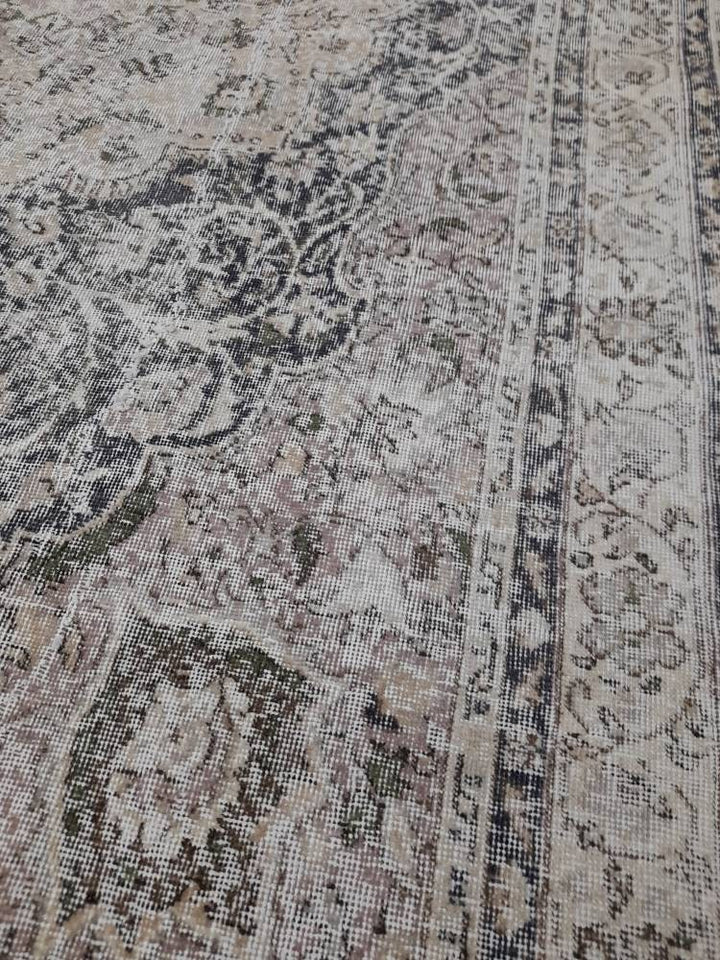 Blue Turkish Oushak Rug 6' 1" x 8' 3" Hand-Knotted | No. WR40101
