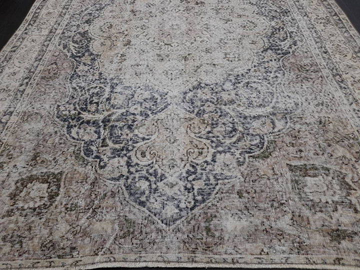 Blue Turkish Oushak Rug 6' 1" x 8' 3" Hand-Knotted | No. WR40101