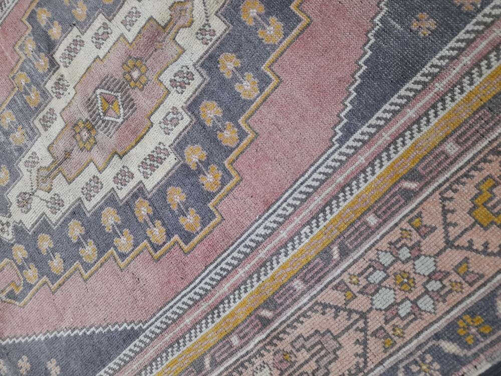 Beige Turkish Oushak Rug 4' 8" x 9' Hand-Knotted view