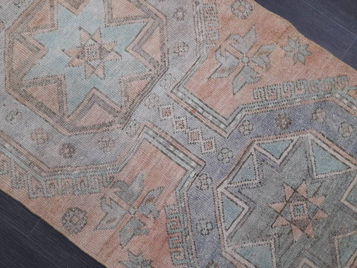 Beige Turkish Runner Rug 2' 6" x 10' Hand-Knotted view 9