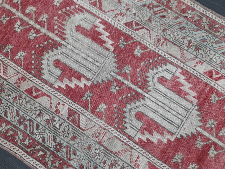 Beige Turkish Runner Rug 3' 5" x 6' 8" Hand-Knotted view 9