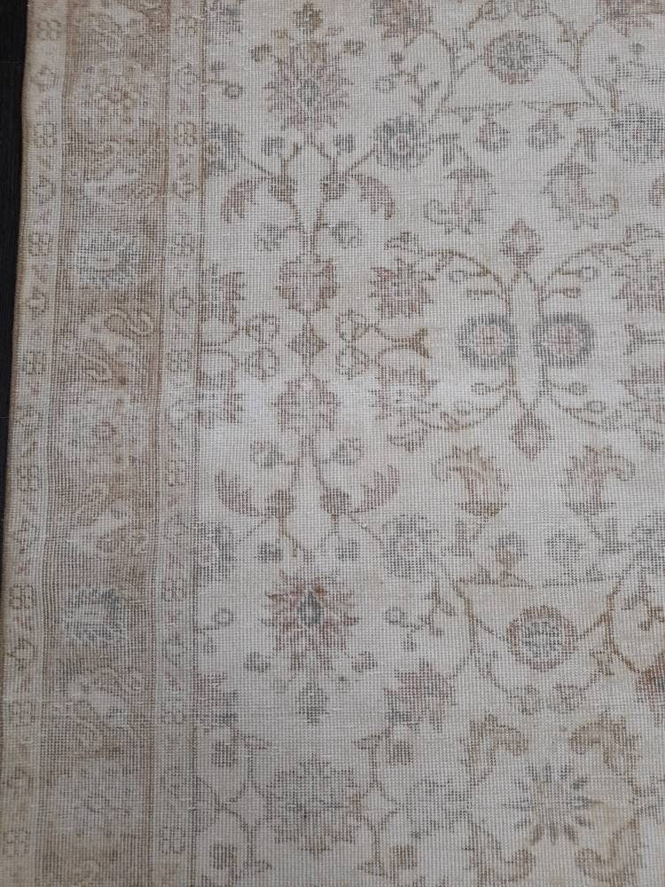 Beige Turkish Oushak Rug 6' 3" x 10' 2" Hand-Knotted view 9