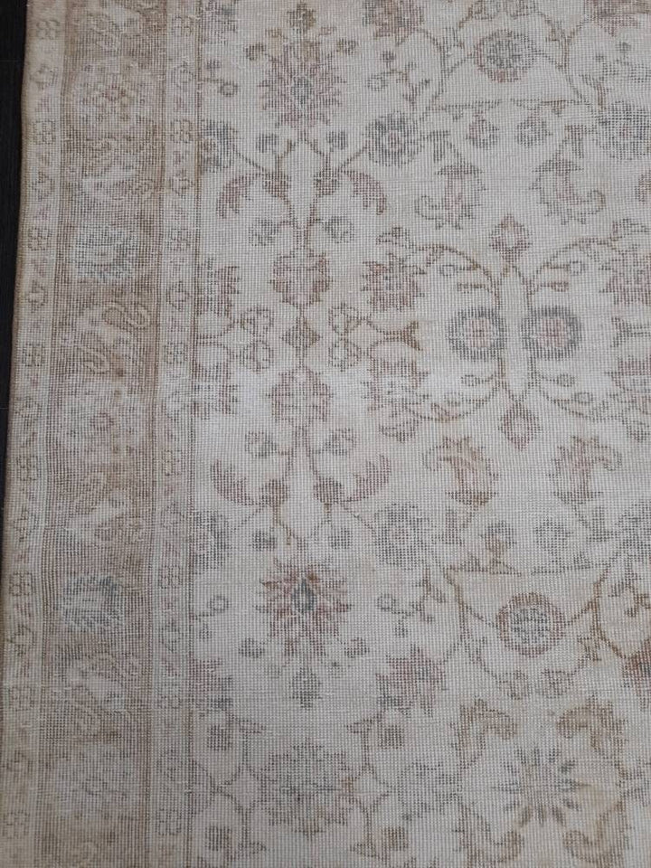 Beige Turkish Oushak Rug 6' 3" x 10' 2" Hand-Knotted view 9