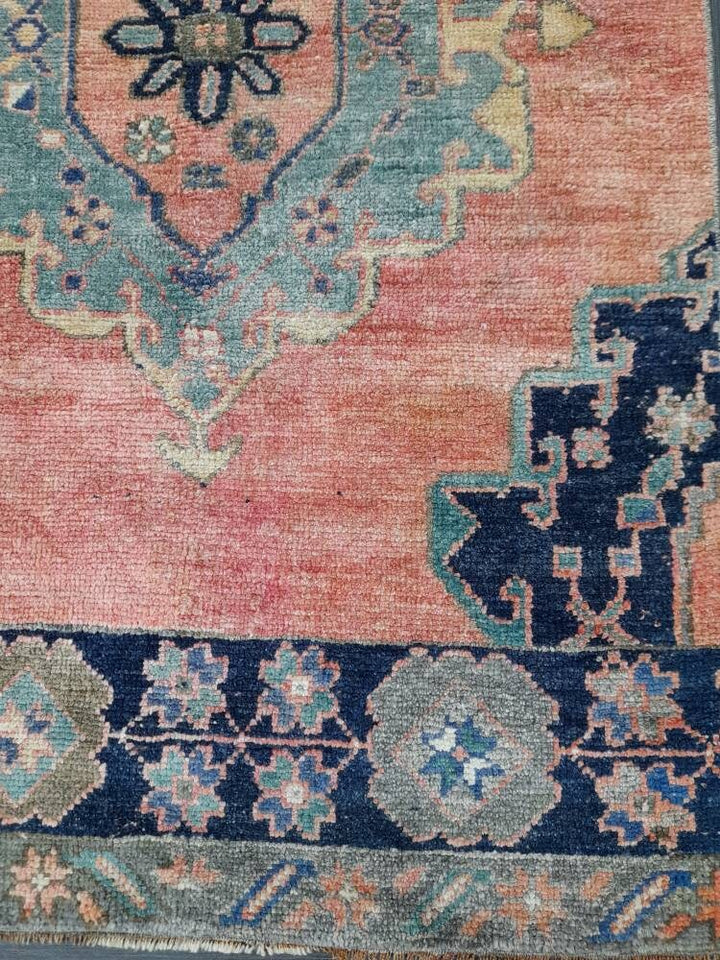 Beige Turkish Runner Rug 2' 5" x 11' 1" Hand-Knotted view 9
