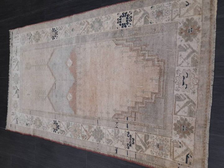 Blue Turkish Oushak Rug 2' 9" x 5' Hand-Knotted | No. WR87640