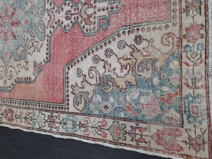 Red Vintage Turkish Rug 4' 5" x 7' 4" - No. WR36937