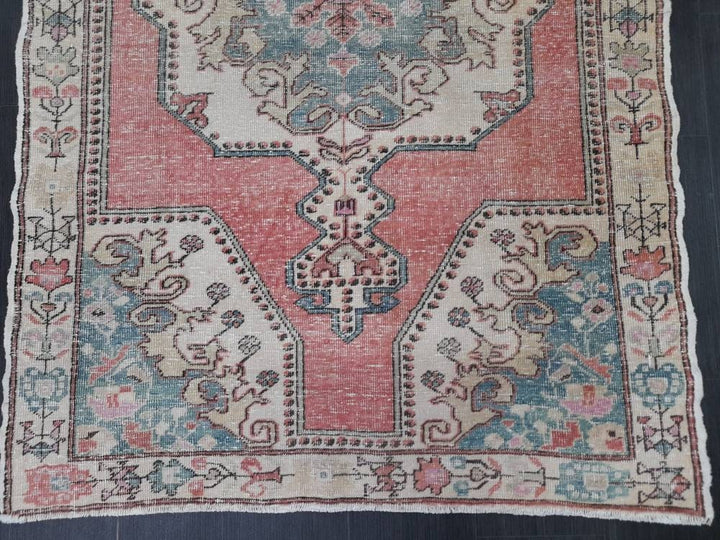 Red Vintage Turkish Rug 4' 5" x 7' 4" - No. WR36937