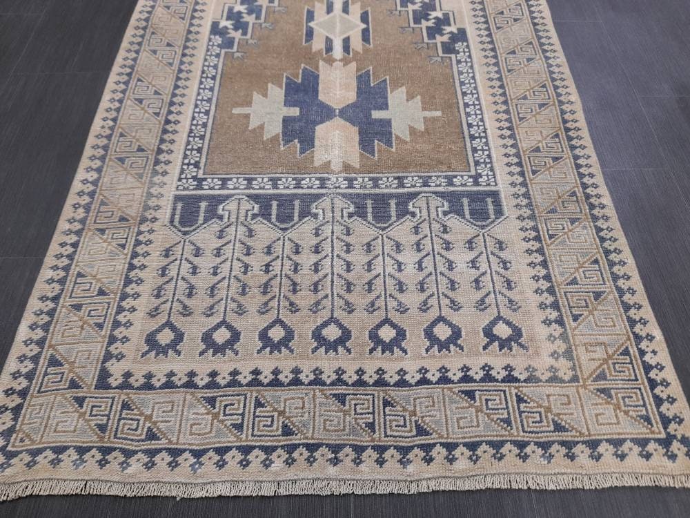 Rust Turkish Runner Rug 3' 5" x 6' 4" Hand-Knotted view 9