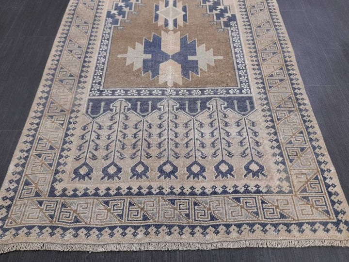 Rust Turkish Runner Rug 3' 5" x 6' 4" Hand-Knotted view 9