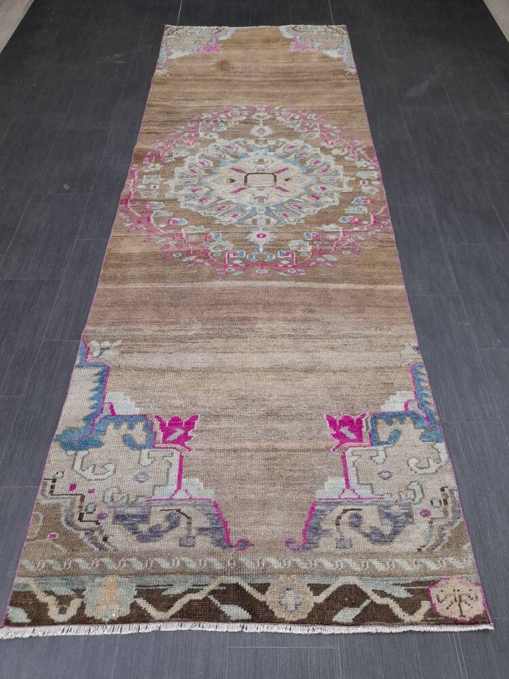 Brown Runner Rug 3' 7" x 10' 6" - No. WR32550