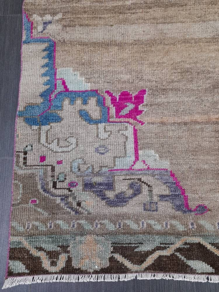 Brown Runner Rug 3' 7" x 10' 6" - No. WR32550