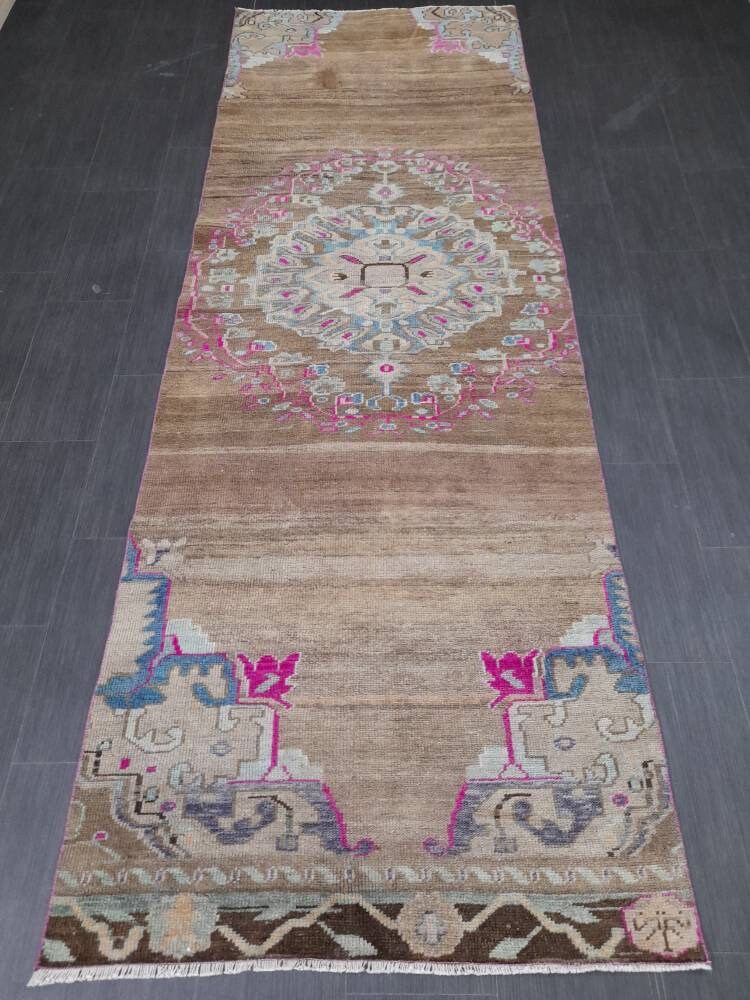 Brown Runner Rug 3' 7" x 10' 6" - No. WR32550