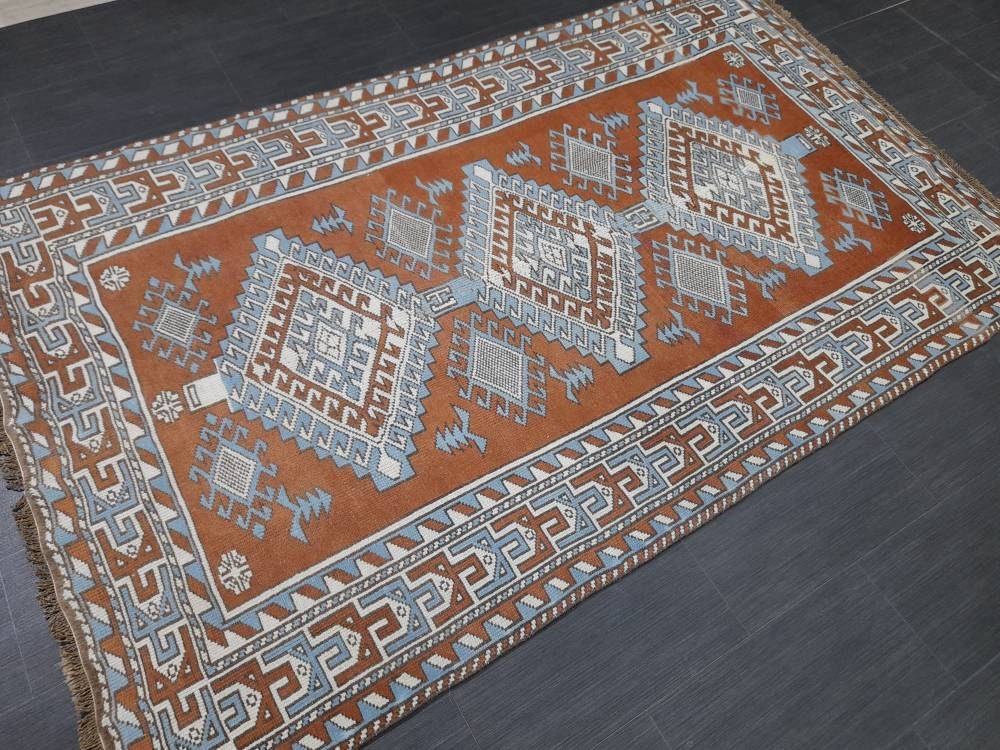 Blue Oushak Rug 4' 7" x 7' 6" - No. WR45099