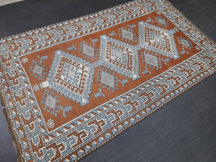 Blue Oushak Rug 4' 7" x 7' 6" - No. WR45099