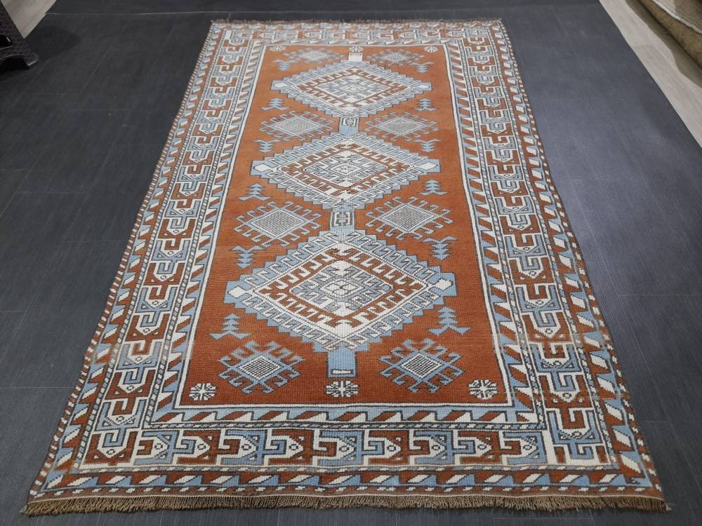 Blue Oushak Rug 4' 7" x 7' 6" - No. WR45099