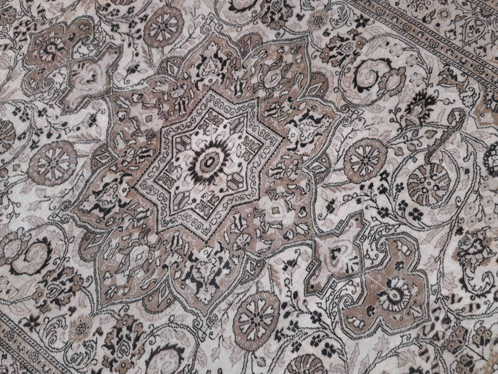Rust Turkish Oushak Rug 6' 4" x 9' 5" Hand-Knotted border