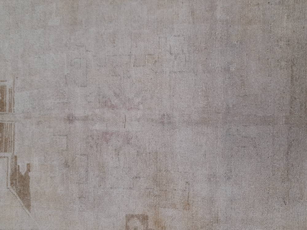 Beige Turkish Runner Rug 2' 11" x 11' 9" Hand-Knotted field