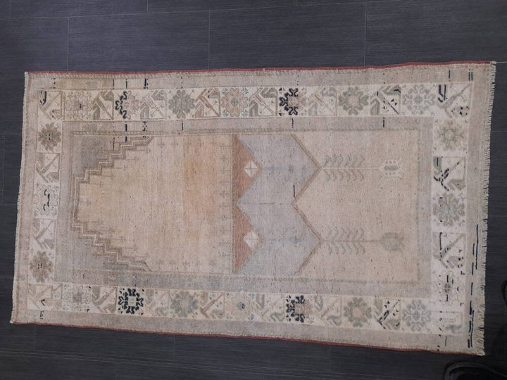 Blue Turkish Oushak Rug 2' 9" x 5' Hand-Knotted | No. WR87640