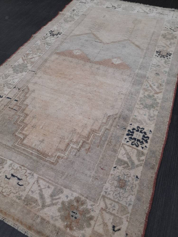 Blue Turkish Oushak Rug 2' 9" x 5' Hand-Knotted | No. WR87640