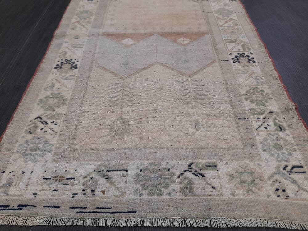 Blue Turkish Oushak Rug 2' 9" x 5' Hand-Knotted | No. WR87640