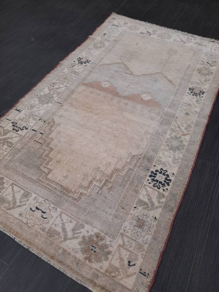 Blue Turkish Oushak Rug 2' 9" x 5' Hand-Knotted | No. WR87640