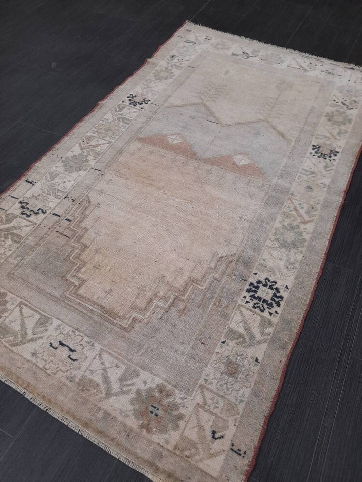 Blue Turkish Oushak Rug 2' 9" x 5' Hand-Knotted | No. WR87640
