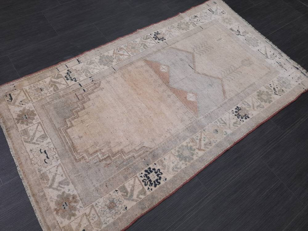 Blue Turkish Oushak Rug 2' 9" x 5' Hand-Knotted | No. WR87640