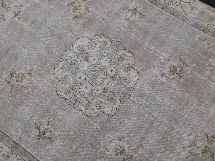 Rust Turkish Runner Rug 6' 6" x 10' Hand-Knotted view 9