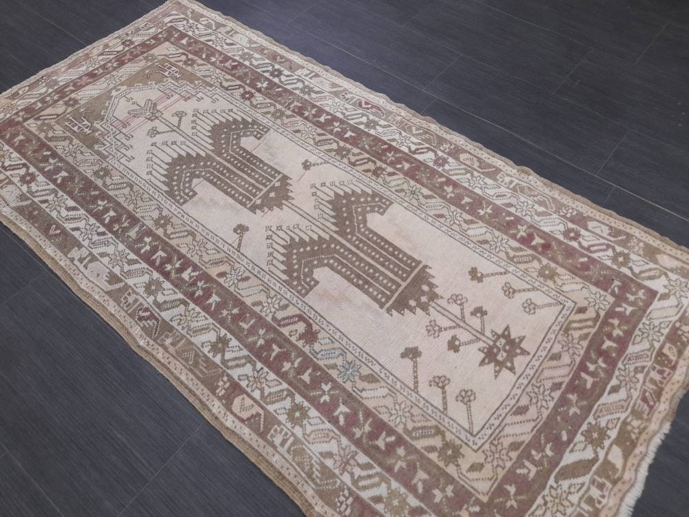 Rust Turkish Runner Rug 2' 11" x 5' 7" Hand-Knotted