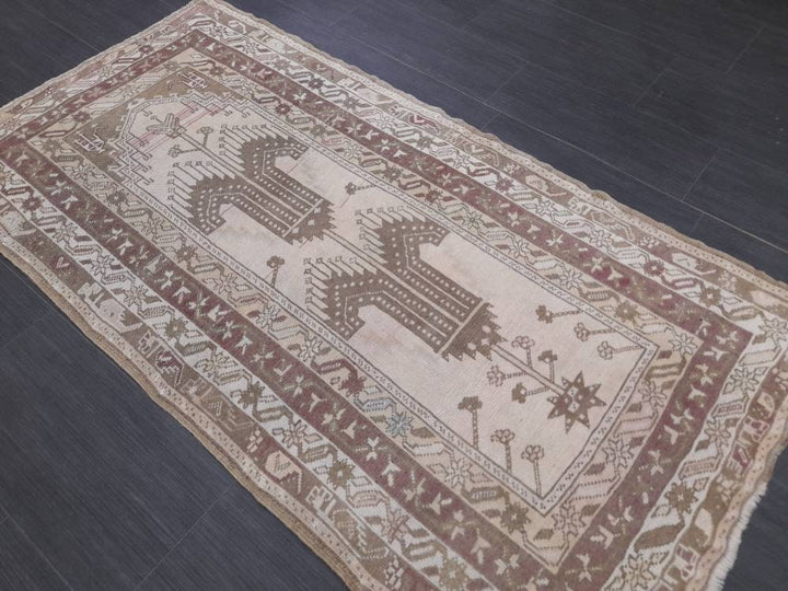 Rust Turkish Runner Rug 2' 11" x 5' 7" Hand-Knotted