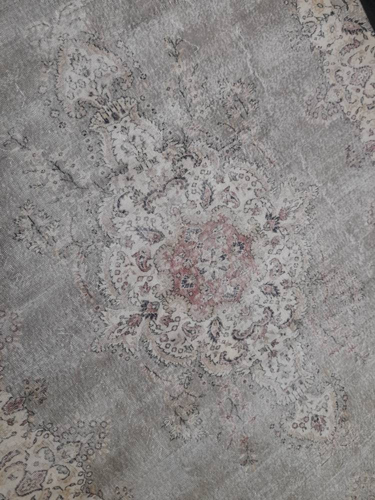 Green Turkish Runner Rug 8' x 11' 2" Hand-Knotted | No. WR26609