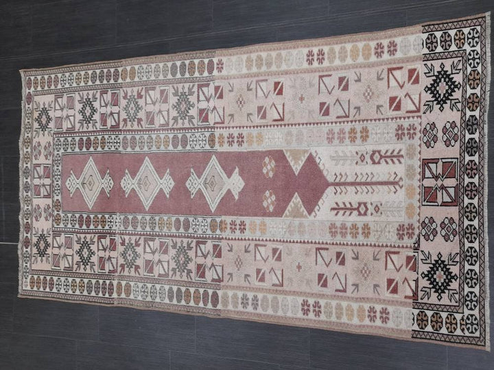 Beige Turkish Oushak Rug 3' 10" x 6' 11" Hand-Knotted view