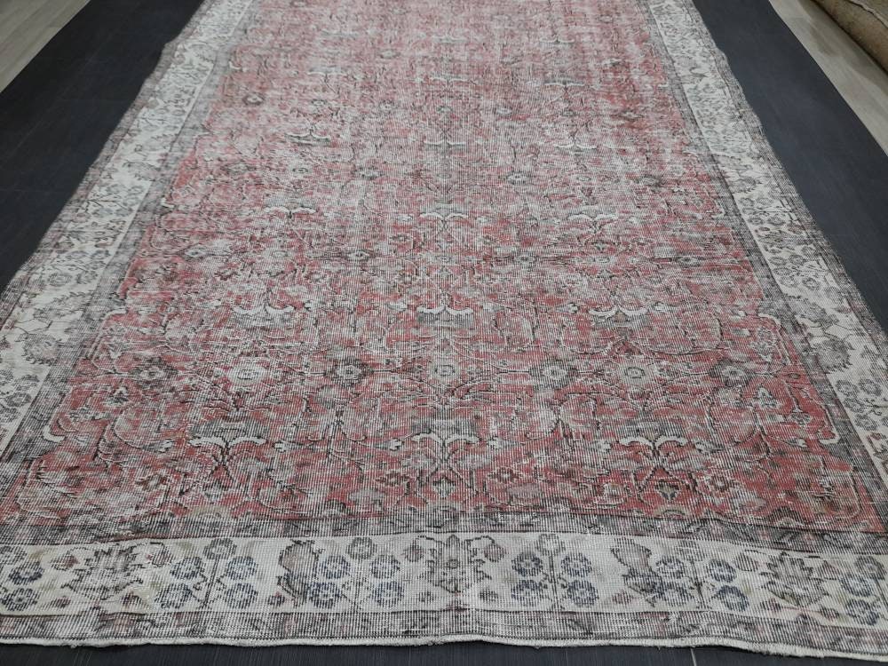 Rust Vintage Turkish Rug 6' 10" x 10' - No. WR54234